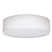 SATCO/NUVO 15 Inch CCT Selectable Fabric Drum LED Decor Flush Mount Fixture White Fabric Shade Acrylic Diffuser (62-999)