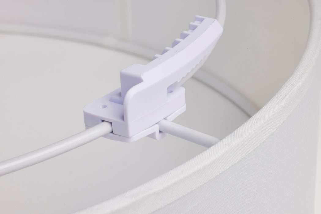 SATCO/NUVO 15 Inch CCT Selectable Fabric Drum LED Decor Flush Mount Fixture White Fabric Shade Acrylic Diffuser (62-999)