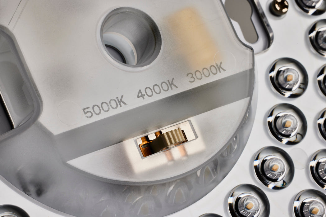 SATCO/NUVO 15 Inch CCT Selectable Fabric Drum LED Decor Flush Mount Fixture White Fabric Shade Acrylic Diffuser (62-999)