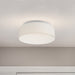 SATCO/NUVO 15 Inch CCT Selectable Fabric Drum LED Decor Flush Mount Fixture White Fabric Shade Acrylic Diffuser (62-999)