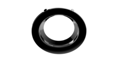 Sylvania RT4TRIMBLKSM1A Trim Ring For RT4 Downlight Recessed Kit Black Trim/Black Reflector (62498)