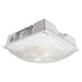 Sylvania CANOPYS4BS060UNVD8SC2C5WHD LED Canopy Square 10 Inch Wattage/CCT Selectable 40W/50W/60W 3000K/4000K/5000K 120-277V 0-10V White Painted Daylight/Motion Sensor (62551)