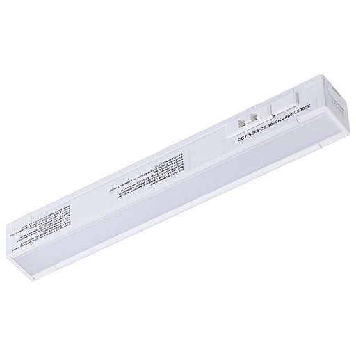 SATCO/NUVO 2W 6-Inch LED Under Cabinet CCT Selectable 3000K/4000K/5000K 90 CRI 120V Dimmable White Finish (63-401)