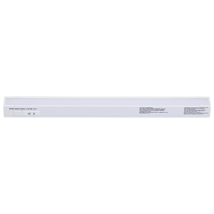 SATCO/NUVO 4W 10-Inch LED Under Cabinet CCT Selectable 3000K/4000K/5000K 90 CRI 120V Dimmable White Finish (63-402)