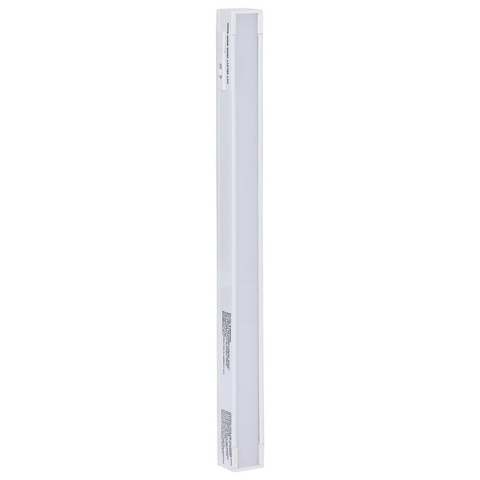 SATCO/NUVO 4W 10-Inch LED Under Cabinet CCT Selectable 3000K/4000K/5000K 90 CRI 120V Dimmable White Finish (63-402)