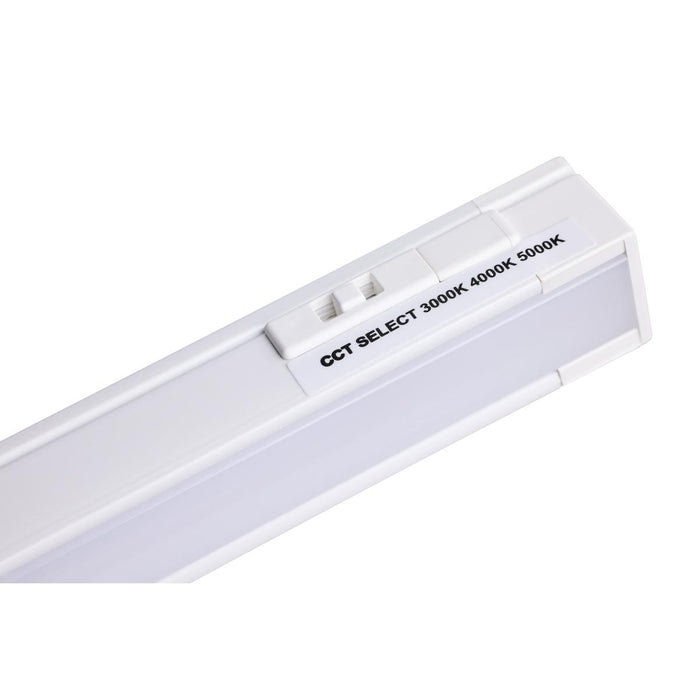 SATCO/NUVO 10W 30-Inch LED Under Cabinet CCT Selectable 3000K/4000K/5000K 90 CRI 120V Dimmable White Finish (63-404)