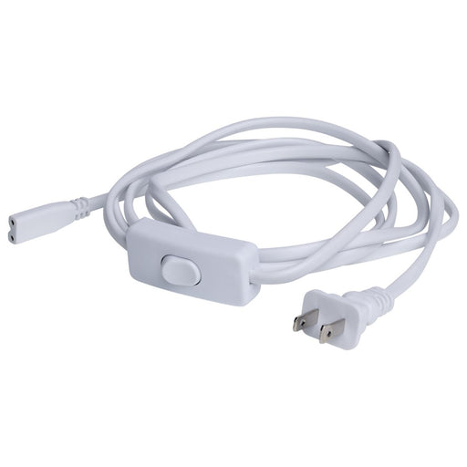 SATCO/NUVO 8-Foot Power Cord Line Switch White Finish (63-411)