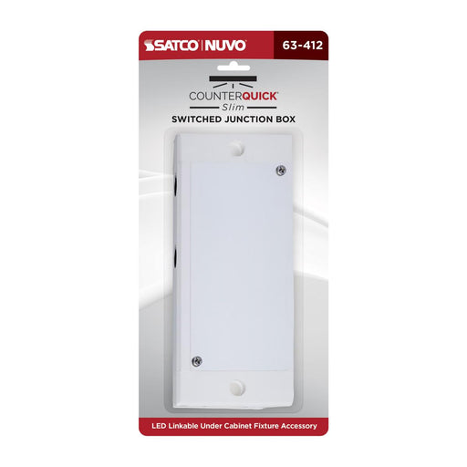 SATCO/NUVO Junction Box With Switch White Finish (63-412)