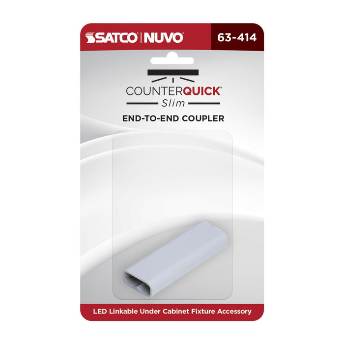 SATCO/NUVO End-To-End Coupler White Finish (63-414)