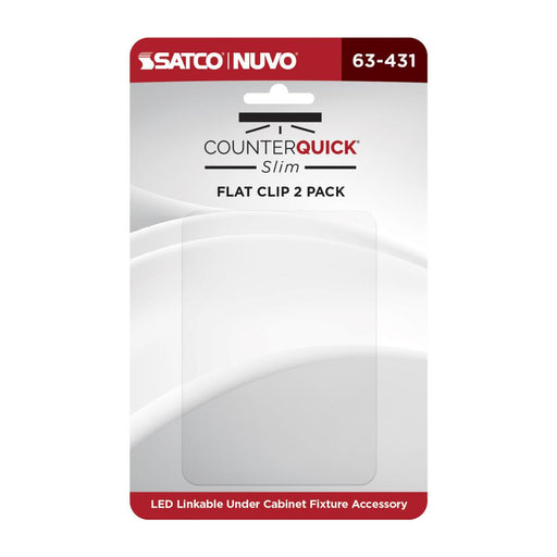 SATCO/NUVO Counterquick Slim Flat Clip 2-Pack (63-431)