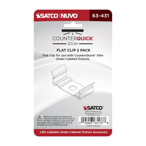 SATCO/NUVO Counterquick Slim Flat Clip 2-Pack (63-431)