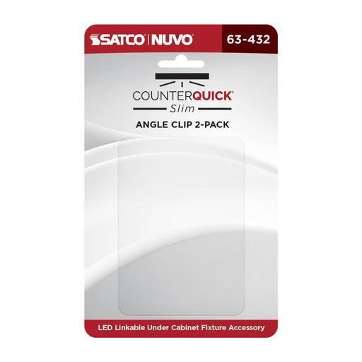 SATCO/NUVO Counterquick Slim Angle Clip 2-Pack (63-432)
