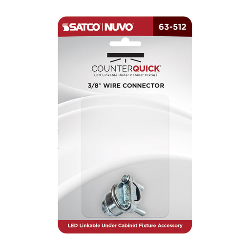 SATCO/NUVO CounterQuick Under Cabinet LED 3/8 Inch Wire Connector (63-512)