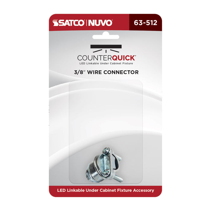 SATCO/NUVO CounterQuick Under Cabinet LED 3/8 Inch Wire Connector (63-512)