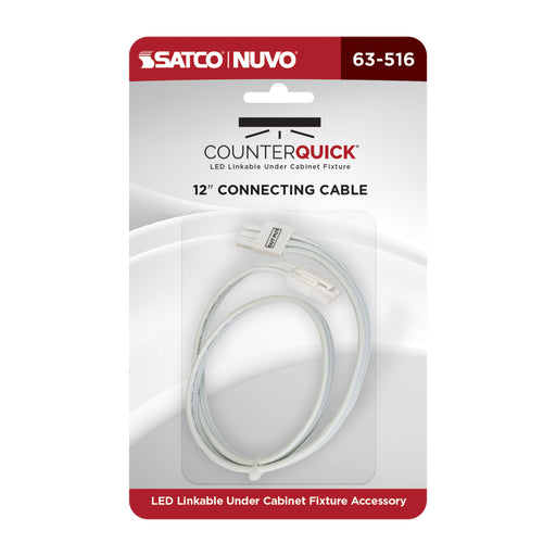 SATCO/NUVO CounterQuick 12 Inch Under Cabinet Linkable Cable (63-516)