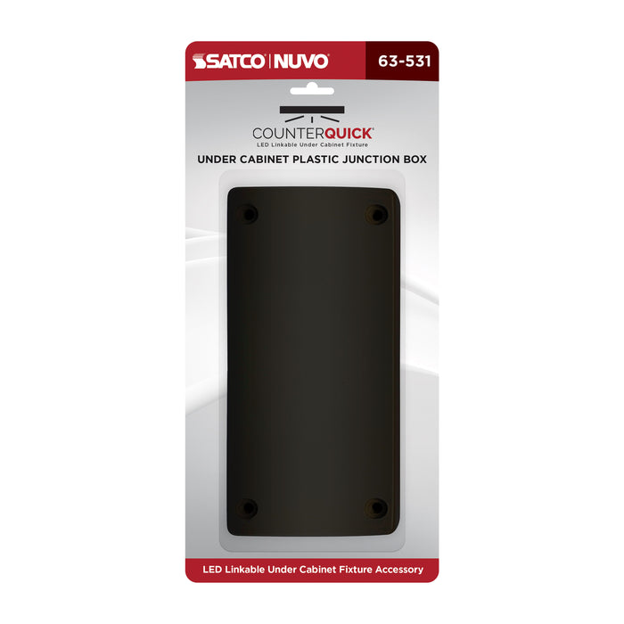 SATCO/NUVO Under Cabinet Junction Box Plastic Dark Bronze (63-531)