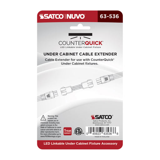 SATCO/NUVO Under Cabinet Connectable Linking Black (63-536)