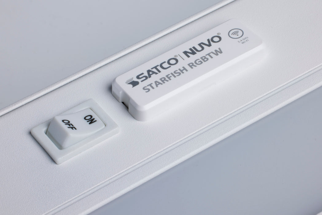 SATCO/NUVO 11 Inch LED RGB Smart Under Cabinet Light 6.5W 120V White (63-551)