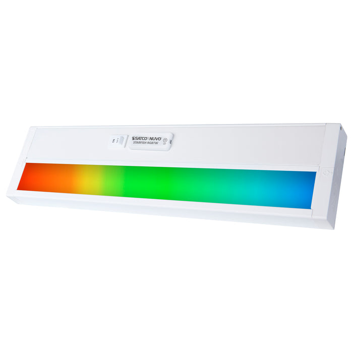SATCO/NUVO 14 Inch LED RGB Smart Under Cabinet Light 9W 120V White (63-552)