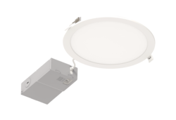 Sylvania LEDMD8R3A1600UNVD9SC3WH 8 Inch Round Slim Microdisk CCT Selectable 2700K/3000K/3500K/4000K/5000K White Finish 1600Lm 120-277V 0-10V Dimming 90 CRI (63601)