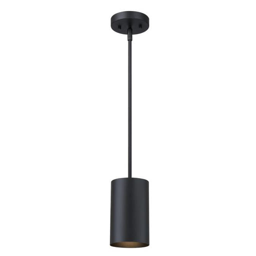 Westinghouse Phelps One-Light Indoor Mini Pendant Matte Black Finish Metal Shade (63188LE)