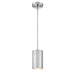 Westinghouse Phelps One-Light Indoor Mini Pendant Brushed Nickel Finish Metal Shade (63189LE)