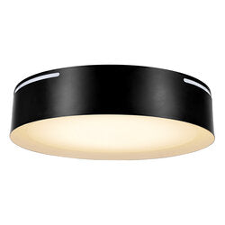 Sylvania FLUSHMT1C1400ST8SC313BLWH 13 Inch Round LED Flush Mount Integrated Night Light 42.5W CCT Selectable 2700K/3000K/3500K/4000K/5000K 120V Phase-Cut Dimming 80 CRI Black/White (63470)
