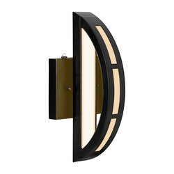 Sylvania SCONCERDDTD1A450S8SC3BL LED Wall Mount Dual Light Sconce 12.5W CCT Selectable 2700K/3000K/3500K/4000K/5000K 120V 80 CRI 450Lm Black (63472)