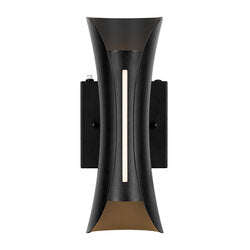 Sylvania SCONCETRIDTD1A450S8SC3BL LED Wall Mount Triangle Sconce 12.5W CCT Selectable 2700K/3000K/3500K/4000K/5000K 120V 80 CRI 450Lm Black (63473)