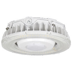 Sylvania GARAG2A/055UNVD8SC2/10R5WHD6C 10 Inch Round LED Garage Fixture 55W 120-277V White Finish 6 Foot Cord (63559)