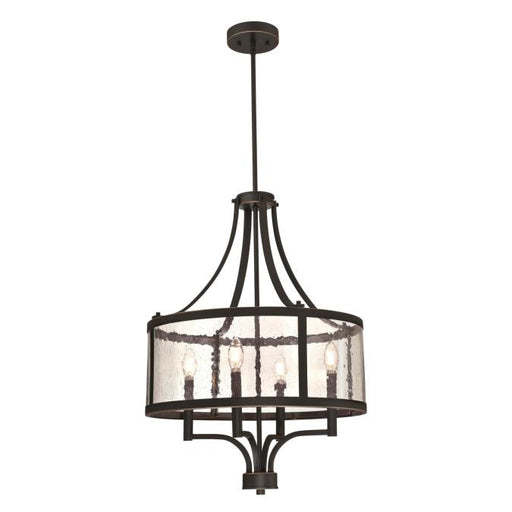 Westinghouse Belle View 4 Light Chandelier Oil Rubbed Bronze Finish With Highlights (6368400)
