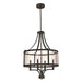 Westinghouse Belle View 4 Light Chandelier Oil Rubbed Bronze Finish With Highlights (6368400)