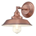 Westinghouse Iron Hill 1 Light Wall Mount Fixture Washed Copper Finish (6370400)