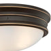 Westinghouse 13 Inch Meadowbrook 2 Light Fixture Flush Mount Oil Rubbed Bronze Finish With Highlights (6370600)