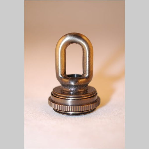 Kirks Lane Antique Cast Brass Screw Collar Loop Tapped 1/4 IP (63886)