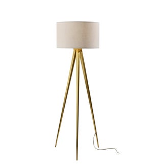Adesso Director Floor Lamp Antique Brass (6424-21)