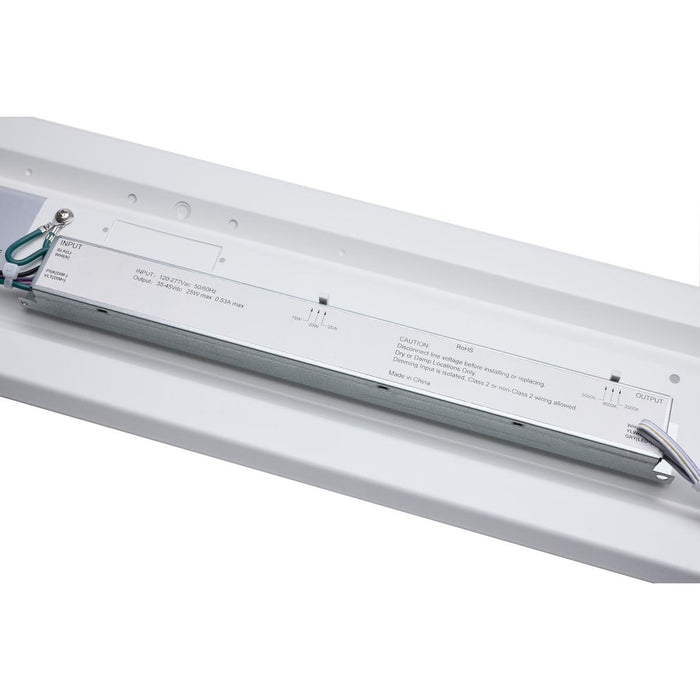 SATCO/NUVO 2 Foot LED Strip Retrofit Kit Wattage/CCT Selectable 15W/20W/25W 3500K/4000K/5000K 120-277V 80 CRI 0-10V Dimming White (65-1030)