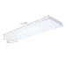 SATCO/NUVO 4-Foot LED Linear High Bay Wattage/CCT Selectable 200W/150W/100W 3500K/4000K/5000K 120-277V White Finish (65-1040)