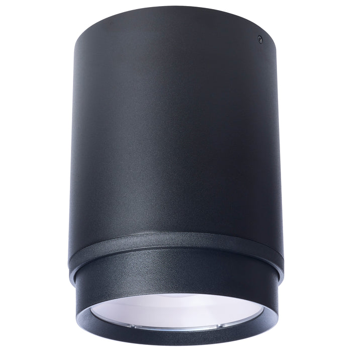 SATCO/NUVO LED Flush Mount Cylinder Wattage/CCT Selectable 35W/28W/21W 3000K/4000K/5000K 80 CRI 120-347V Black (65-1051)
