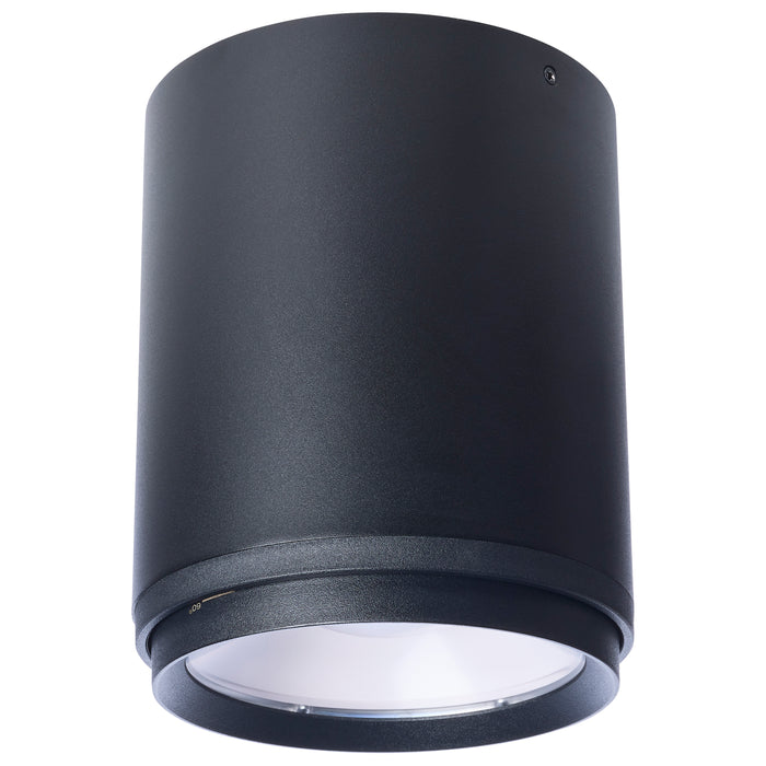 SATCO/NUVO LED Flush Mount Cylinder Wattage/CCT Selectable 35W/28W/21W 3000K/4000K/5000K 80 CRI 120-347V Black (65-1051)
