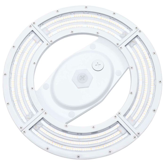 SATCO/NUVO LED UFO High Bay Wattage/CCT Selectable 200W/150W/100W 4000K/5000K 277-480V 0-10V Dimming White (65-1161)