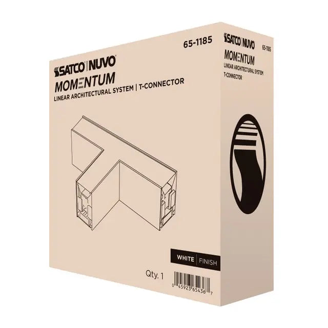 SATCO/NUVO T-Connector For LED Linear System White (65-1185)