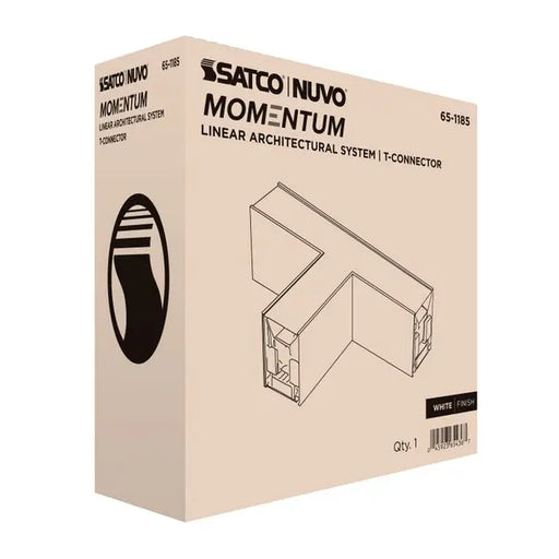 SATCO/NUVO T-Connector For LED Linear System White (65-1185)