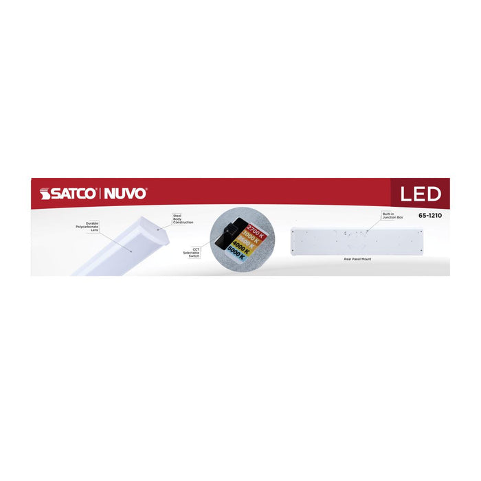 SATCO/NUVO LED 2 Foot Ceiling Wrap 20W CCT Selectable 2700K/3000K/3500K/4000K/5000K White Finish 120-277V (65-1210)