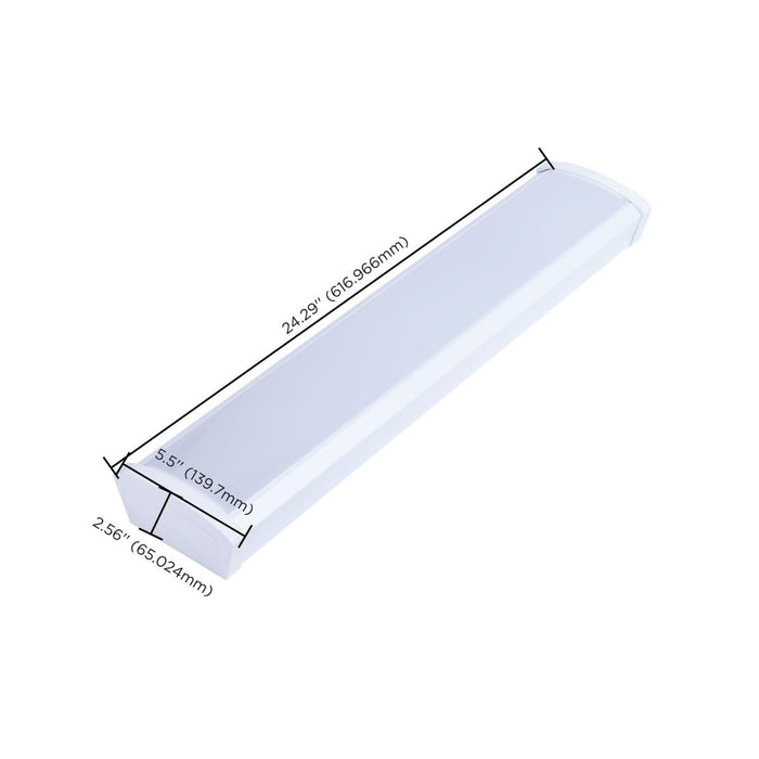 SATCO/NUVO LED 2 Foot Ceiling Wrap 20W CCT Selectable 2700K/3000K/3500K/4000K/5000K White Finish 120-277V (65-1210)