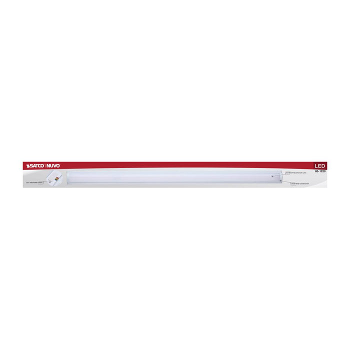 SATCO/NUVO LED 2 Foot Strip Light 10W CCT Selectable 2700K/3000K/3500K/4000K/5000K White Finish 120-277V (65-1220)