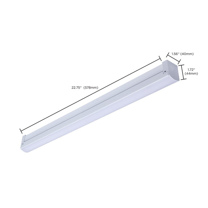 SATCO/NUVO LED 2 Foot Connectable Strip Light 20W CCT Selectable 2700K/3000K/3500K/4000K/5000K White Finish 120V (65-1223)