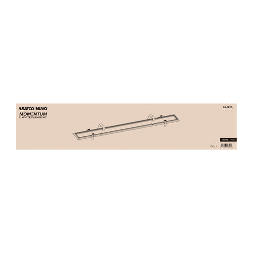SATCO/NUVO Momentum 2 Foot Flange Kit White Finish (Q3)