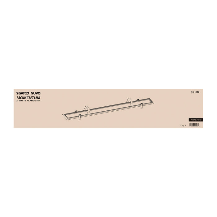 SATCO/NUVO Momentum 2 Foot Flange Kit White Finish (Q3)
