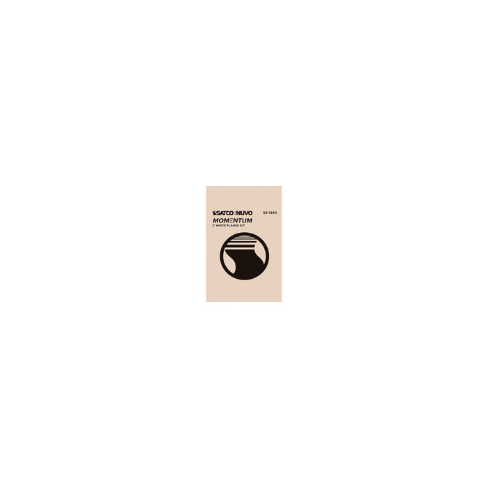 SATCO/NUVO Momentum 2 Foot Flange Kit White Finish (Q3)